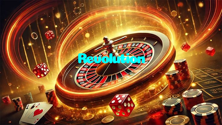 Revolution casino presented on mobile device in Pakistan with slots and live games